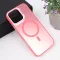 Futrola - maska Magsafe providna za iPhone 16 Pro Max 6.9 roze.