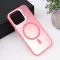 Futrola - maska Magsafe providna za iPhone 16 Pro 6.3 roze.
