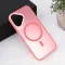 Futrola - maska Magsafe providna za iPhone 16 6.1 roze.