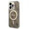 Futrola - maska Guess Hc Magsafe IML 4G Pattern za iPhone 15 Pro 6.1 braon (GUHMP15LH4STW).