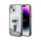 Futrola - maska Karl Lagerfeld Hc Liquid Glitter Ikonik za iPhone 15 6.1 Transparent (KLHCP15SLKKNSK).