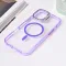 Futrola - maska Magsafe Transparent za iPhone 16 Plus 6.7 ljubicasta.