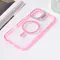 Futrola - maska Magsafe Transparent za iPhone 16 Plus 6.7 pink.